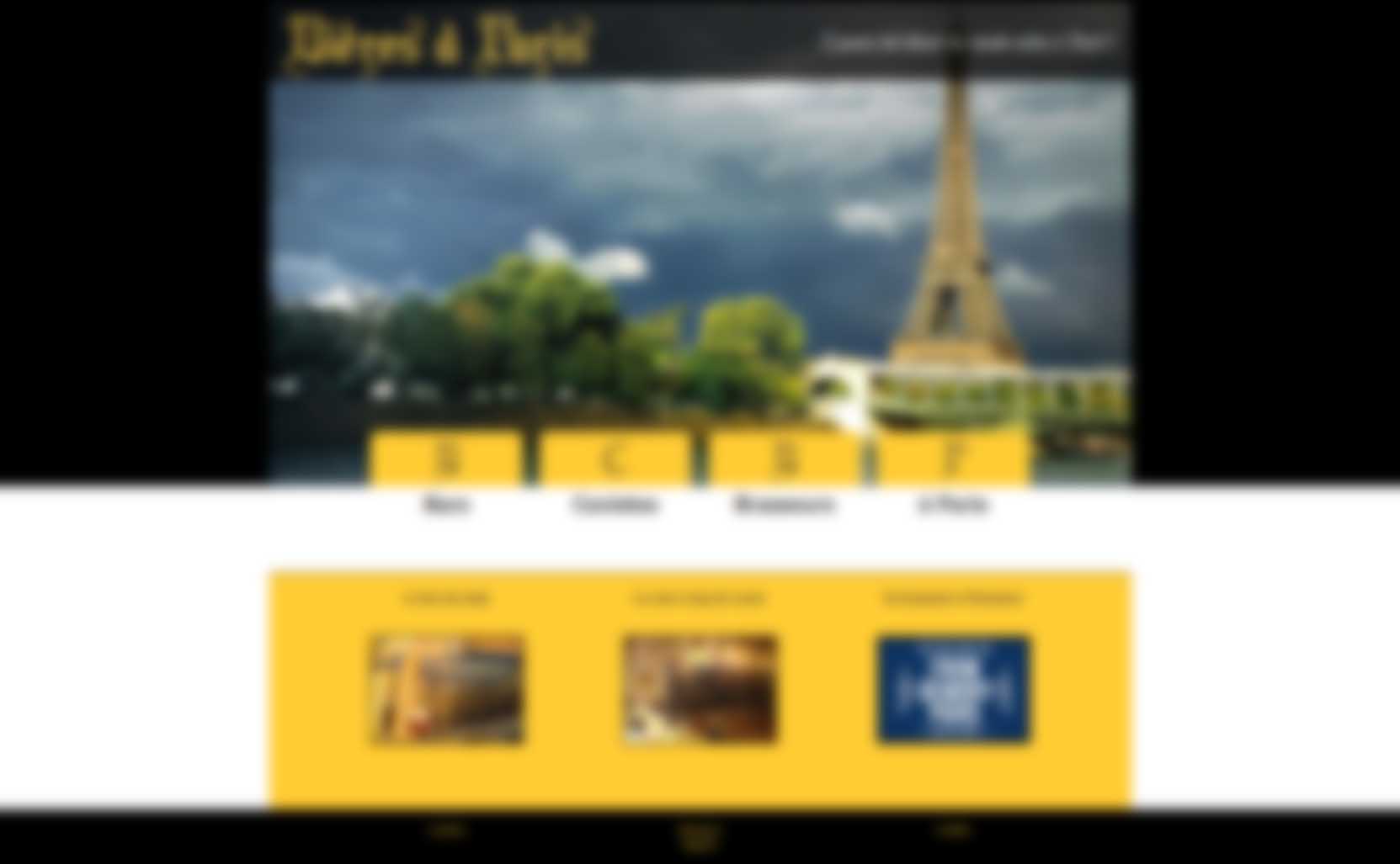 Aperçu du site en mode desktop